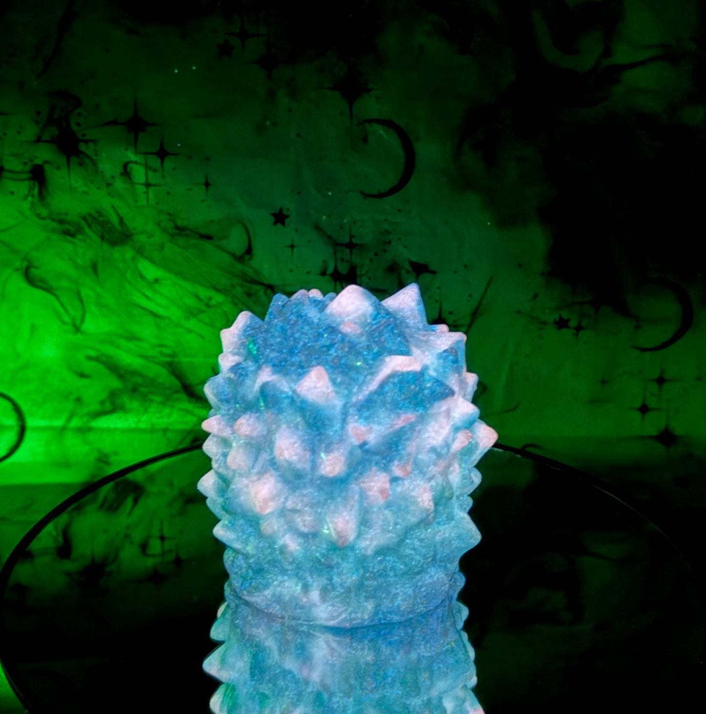 Crystal Wand Topper - GLOW Swirl - Soft 0030