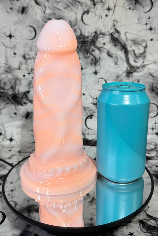 Patroclus Medium Size- Swirly UV Pastel Orange and Pruple - Firmness Super Soft 0020