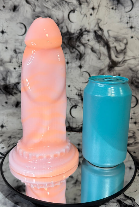 Patroclus Medium Size- Swirly UV Pastel Orange and Pruple - Firmness Super Soft 0020