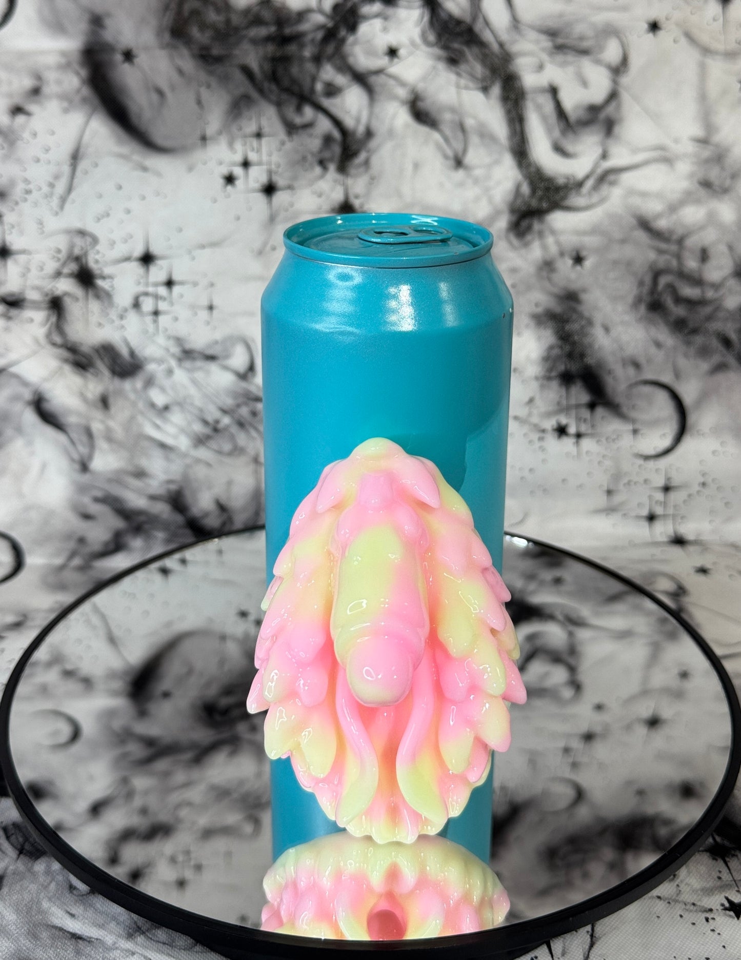 Ocypete Small - UV + Glow - Pastel Green Pink- Firmness Soft 0030