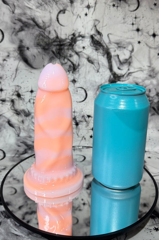 Patroclus Small - UV Pastel Orange Purple Swirl- Firmness Soft 0030