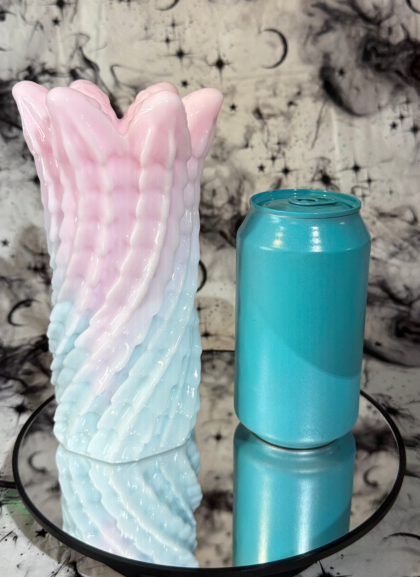 Leviathan Stroker Prototype - Pastel Cotton Candy - UV + Blue Glow - Firmness: Super Soft 0020
